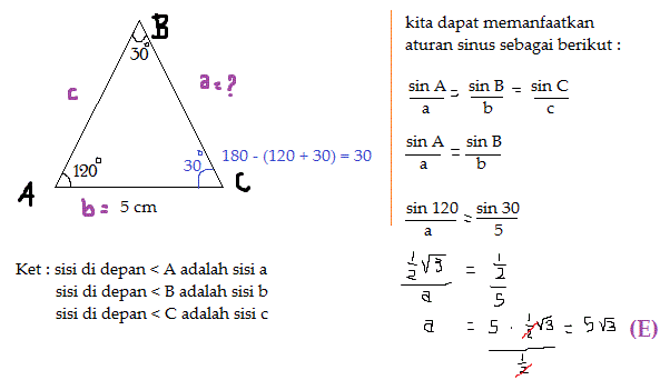 Detail Contoh Soal Aturan Cosinus Nomer 13