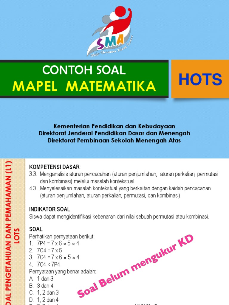 Detail Contoh Soal Aturan Penjumlahan Nomer 13