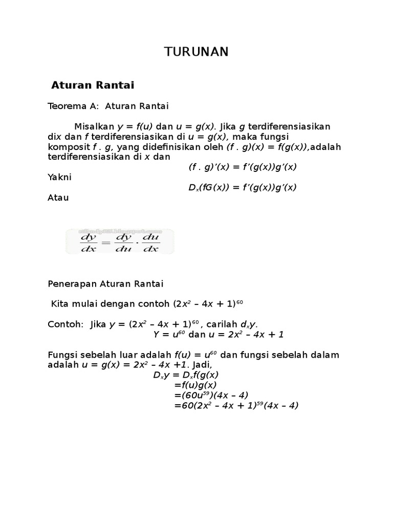 Detail Contoh Soal Aturan Rantai Nomer 11