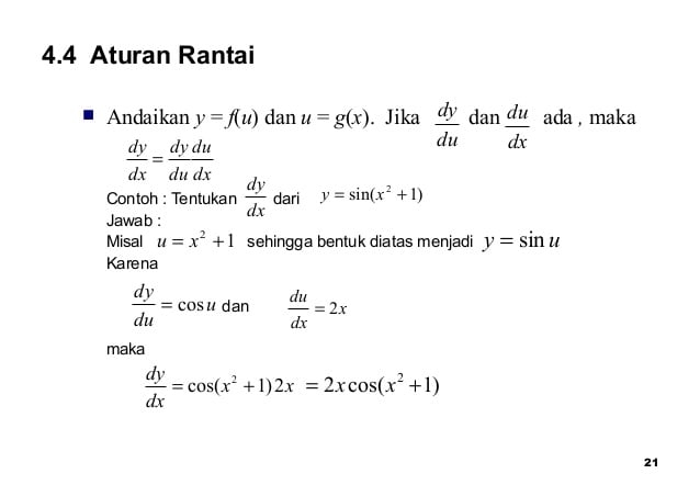 Detail Contoh Soal Aturan Rantai Nomer 20