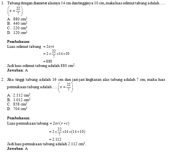 Detail Contoh Soal Bangun Ruang Nomer 49