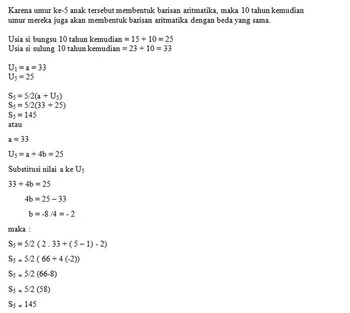 Detail Contoh Soal Baris Dan Deret Nomer 18