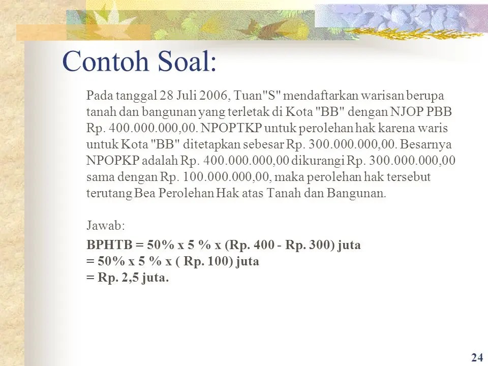 Detail Contoh Soal Bea Materai Nomer 11