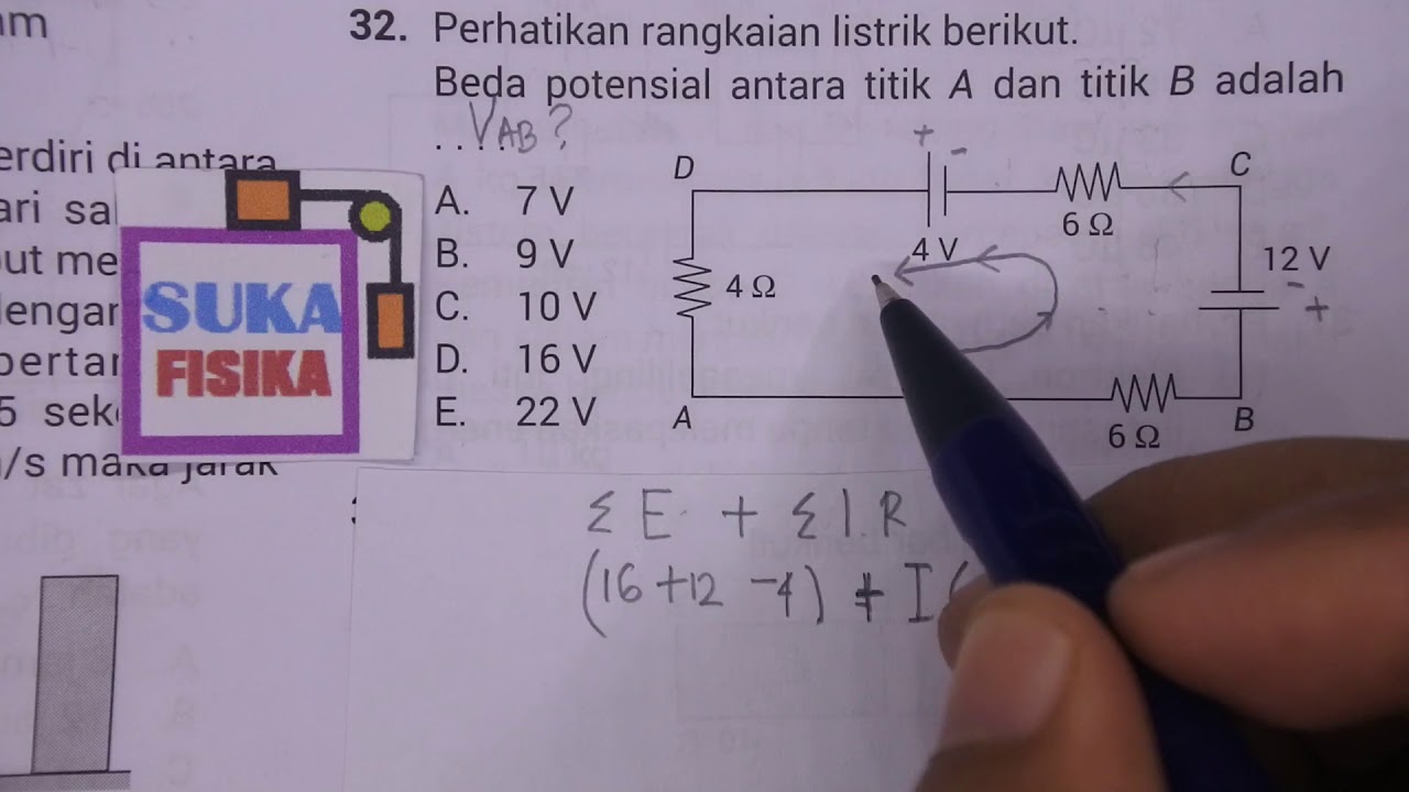 Detail Contoh Soal Beda Potensial Nomer 3