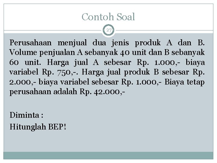 Detail Contoh Soal Bep Nomer 48