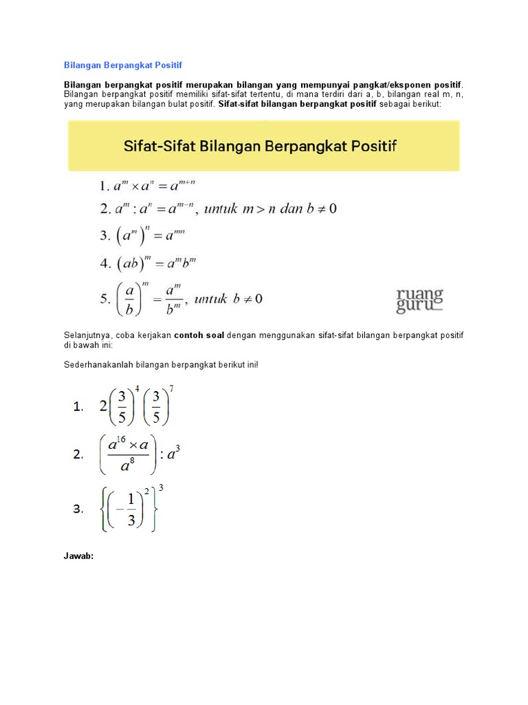 Detail Contoh Soal Berpangkat Nomer 32