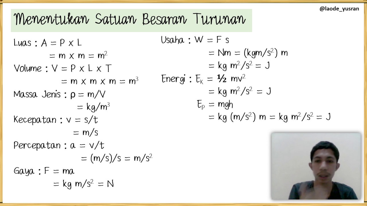 Detail Contoh Soal Besaran Turunan Nomer 7