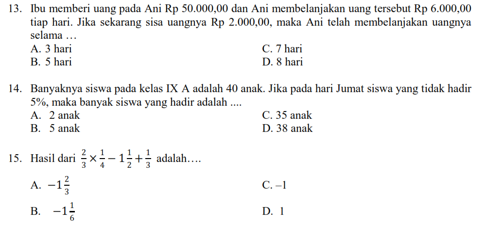 Detail Contoh Soal Bilangan Berpangkat Kelas 7 Nomer 46