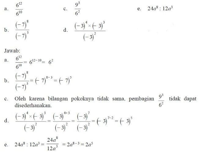 Detail Contoh Soal Bilangan Berpangkat Kelas 9 Nomer 52