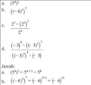 Detail Contoh Soal Bilangan Berpangkat Positif Nomer 4