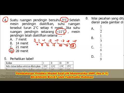 Detail Contoh Soal Bilangan Bulat Nomer 15