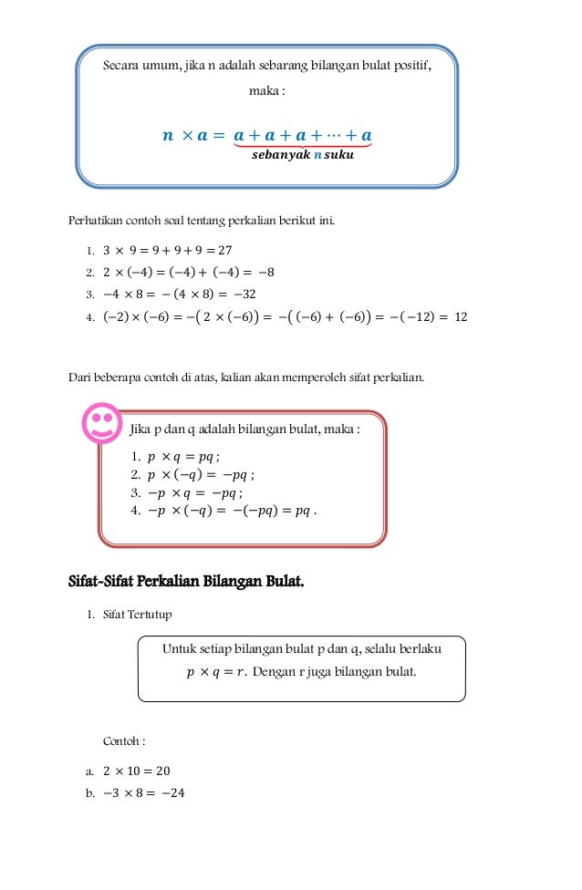 Detail Contoh Soal Bilangan Bulat Kelas 7 Nomer 12