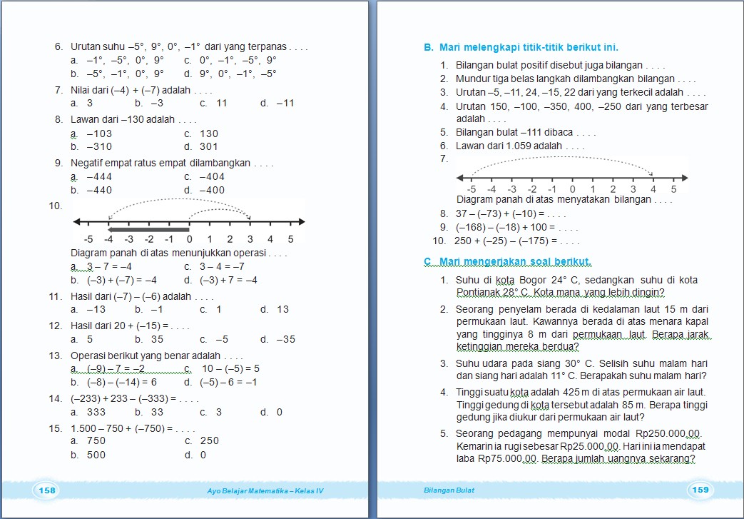 Detail Contoh Soal Bilangan Bulat Kelas 7 Nomer 32