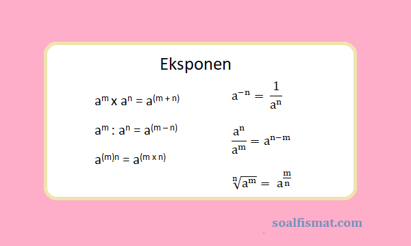 Detail Contoh Soal Bilangan Eksponen Nomer 11