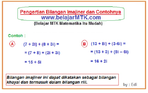 Contoh Soal Bilangan Imajiner - KibrisPDR