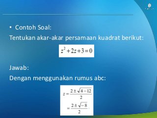 Detail Contoh Soal Bilangan Imajiner Nomer 30