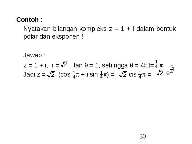 Detail Contoh Soal Bilangan Imajiner Nomer 32