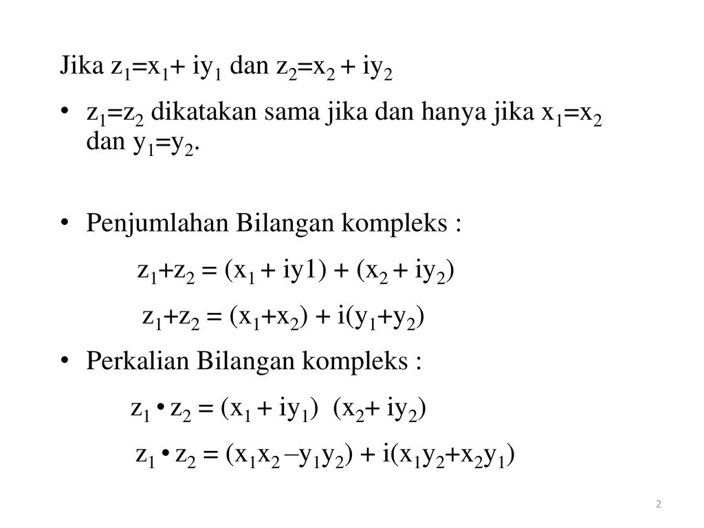 Detail Contoh Soal Bilangan Kompleks Nomer 17