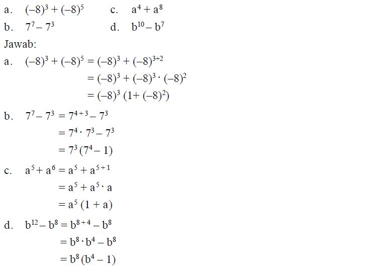Detail Contoh Soal Bilangan Pangkat Nomer 11