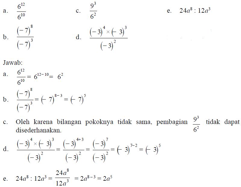 Detail Contoh Soal Bilangan Pangkat Nomer 12