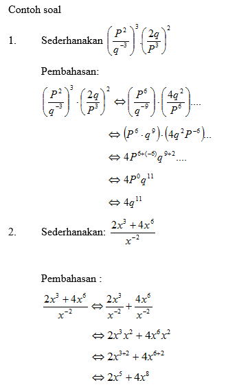 Detail Contoh Soal Bilangan Pangkat Nomer 20