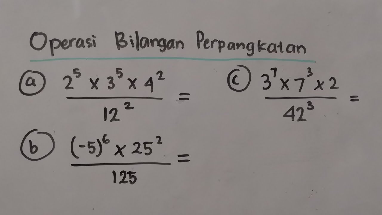 Detail Contoh Soal Bilangan Pangkat Nomer 39