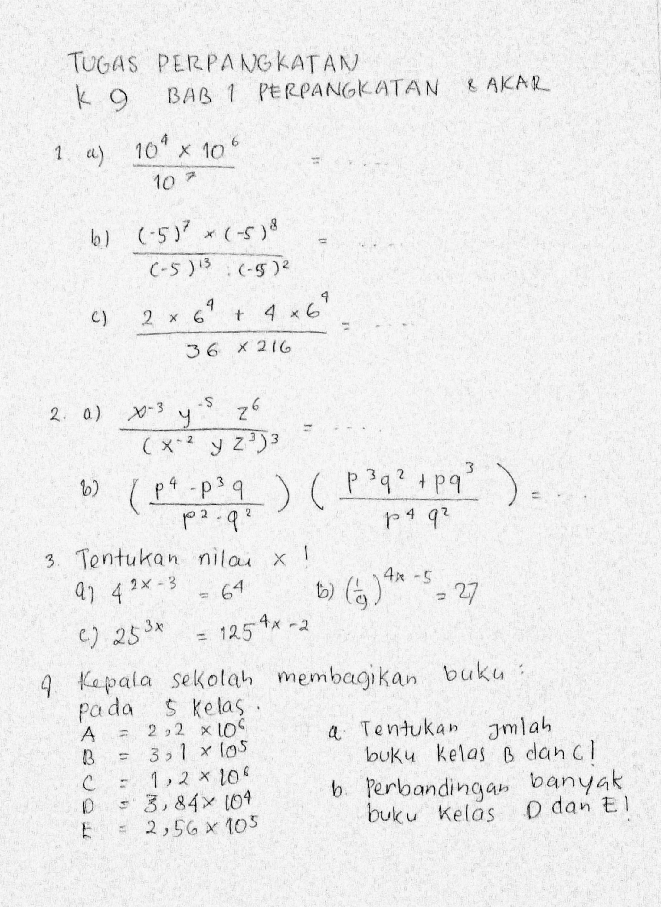 Detail Contoh Soal Bilangan Pangkat Nomer 47