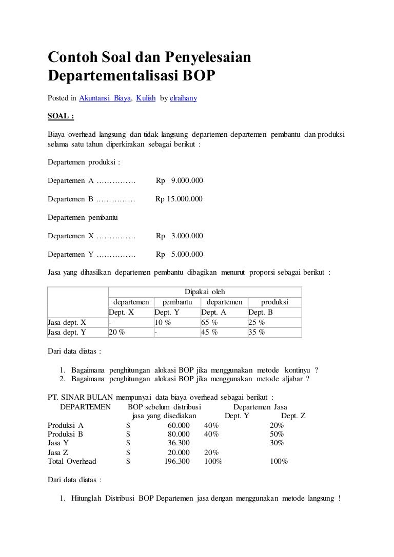 Contoh Soal Bop - KibrisPDR