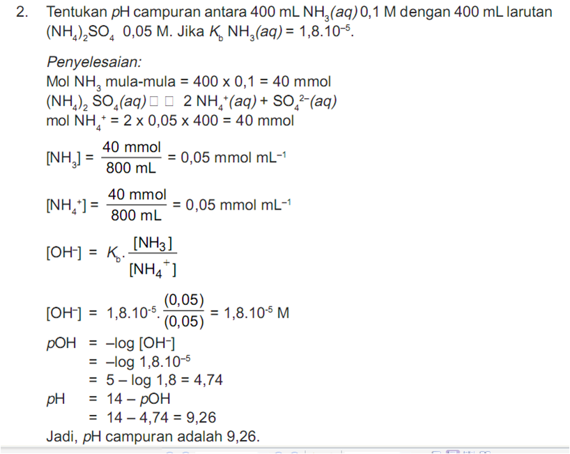 Detail Contoh Soal Buffer Nomer 20