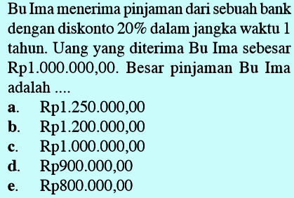 Detail Contoh Soal Bunga Nomer 6
