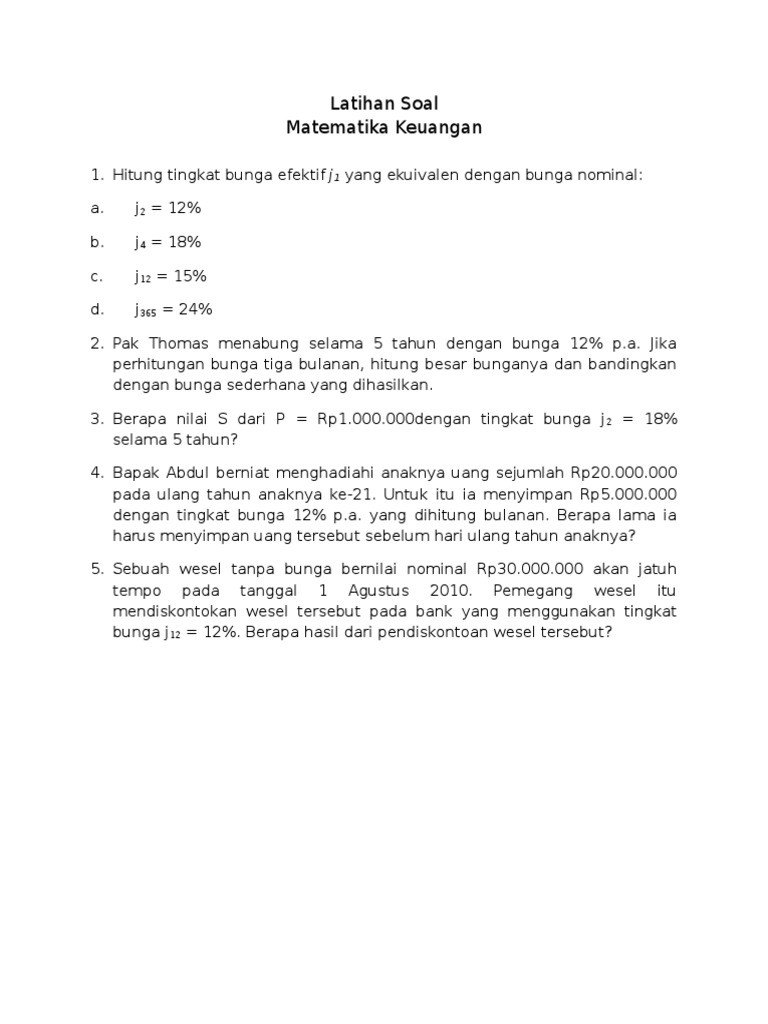 Detail Contoh Soal Bunga Sederhana Nomer 51