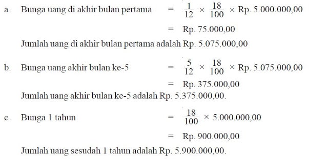 Detail Contoh Soal Bunga Tunggal Dan Bunga Majemuk Nomer 12