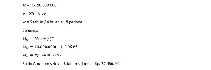 Detail Contoh Soal Bunga Tunggal Dan Bunga Majemuk Nomer 3