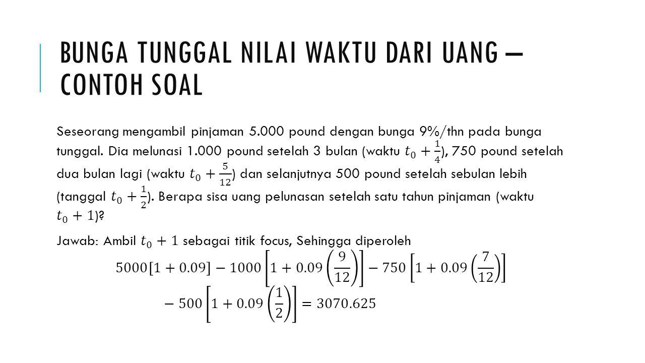 Detail Contoh Soal Bunga Tunggal Dan Bunga Majemuk Nomer 44