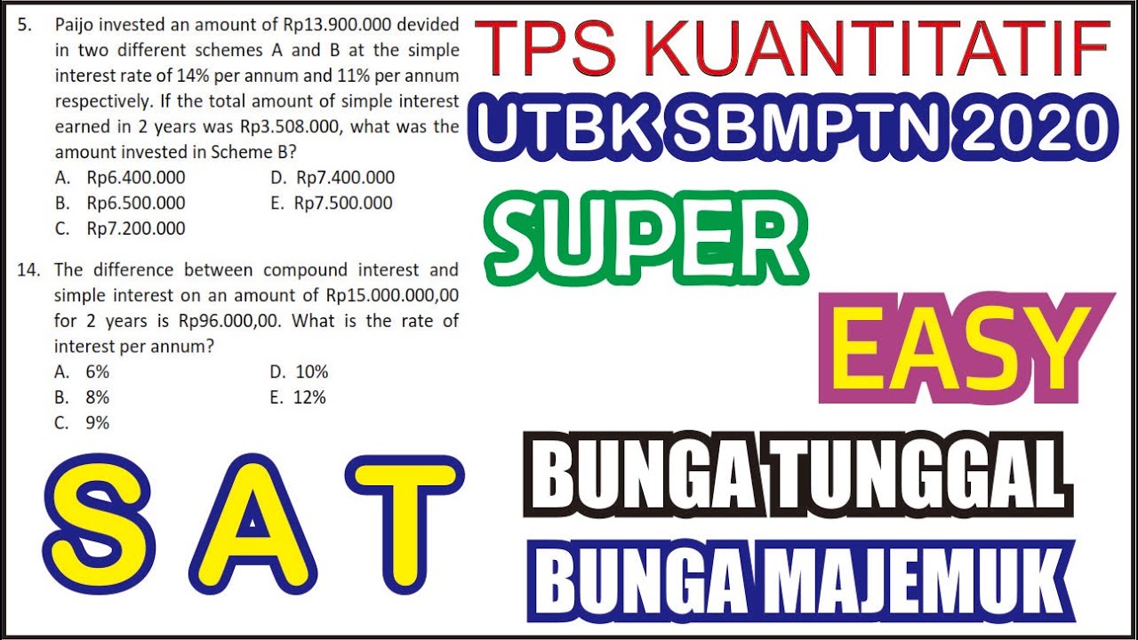 Detail Contoh Soal Bunga Tunggal Dan Bunga Majemuk Nomer 52