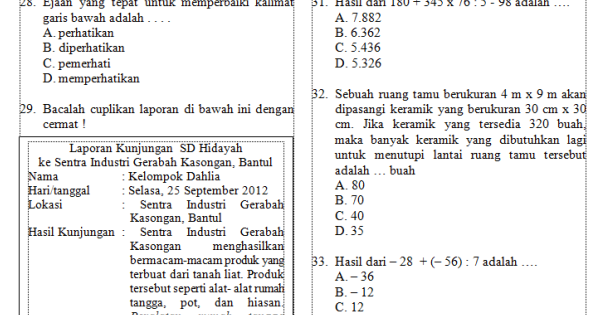 Detail Contoh Soal Cbt Nomer 30