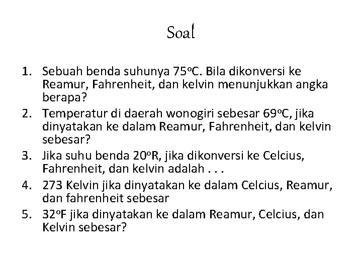 Detail Contoh Soal Celcius Ke Fahrenheit Nomer 55