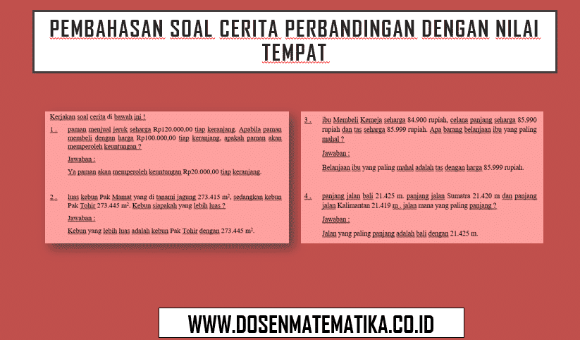 Detail Contoh Soal Cerita Matematika Nomer 47