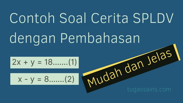 Detail Contoh Soal Cerita Spldv Nomer 3