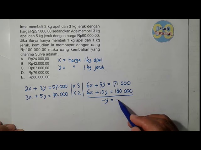 Detail Contoh Soal Cerita Spldv Nomer 28