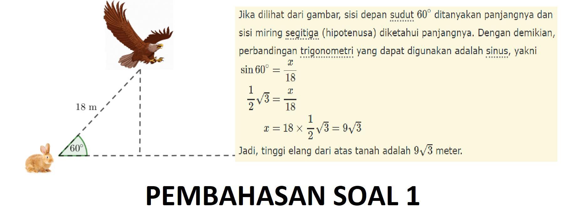 Detail Contoh Soal Cerita Trigonometri Nomer 22