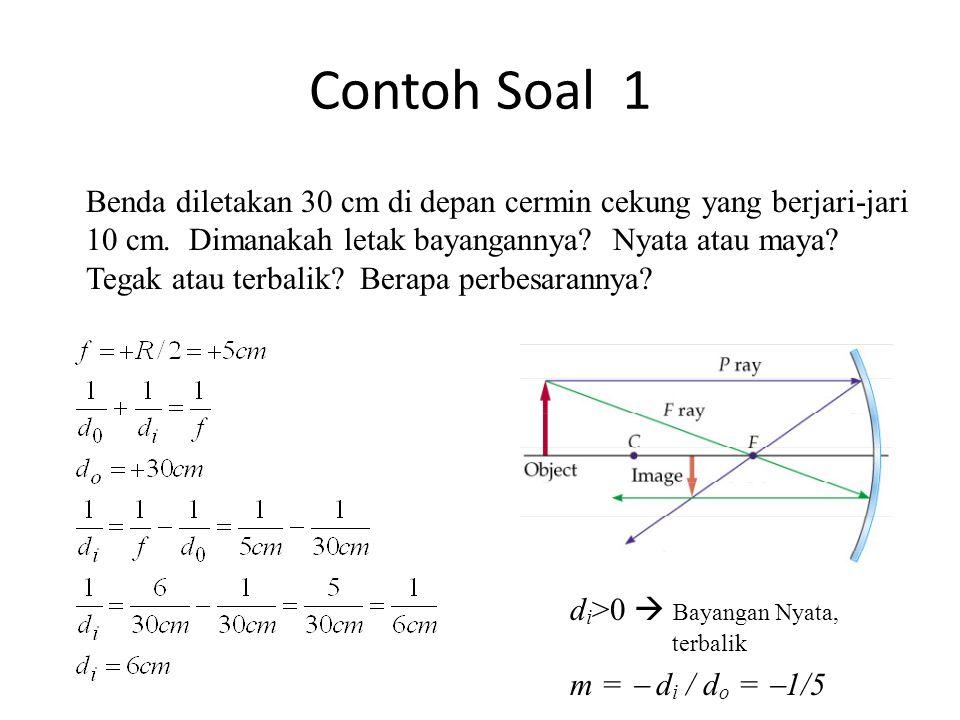 Detail Contoh Soal Cermin Cekung Nomer 10