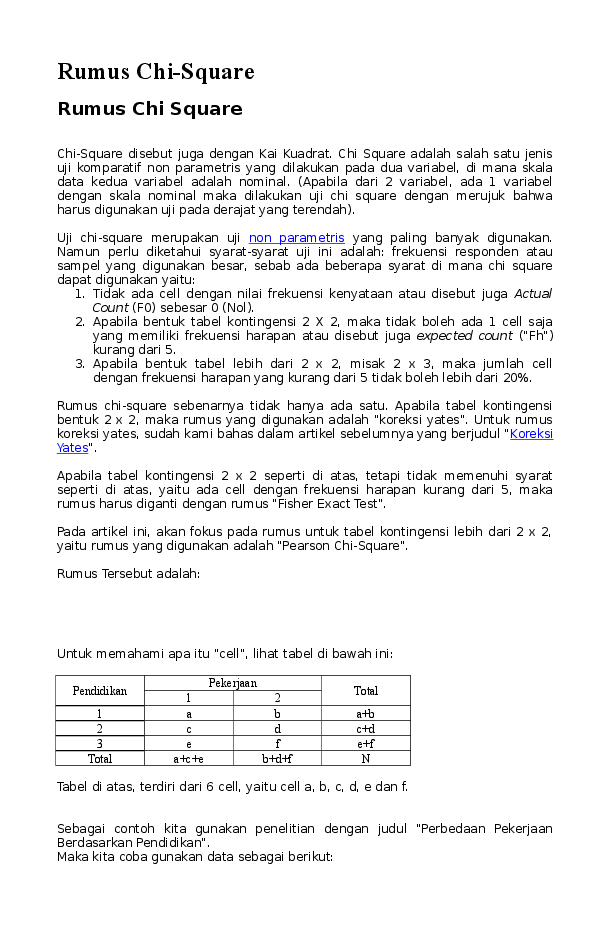 Detail Contoh Soal Chi Square Nomer 45