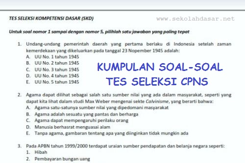 Detail Contoh Soal Cpns Nomer 9