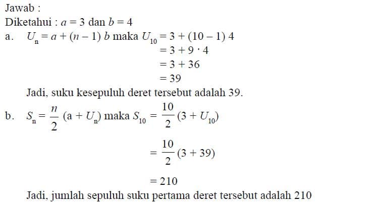 Detail Contoh Soal Deret Aritmatika Dan Geometri Nomer 28