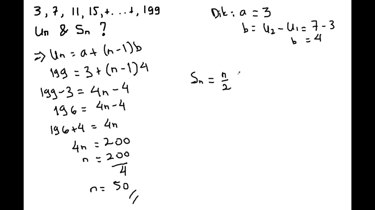 Detail Contoh Soal Deret Aritmatika Dan Geometri Nomer 29