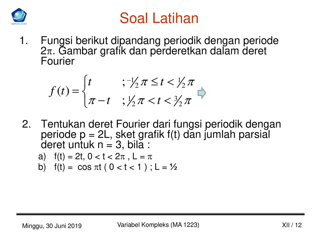 Detail Contoh Soal Deret Fourier Nomer 25