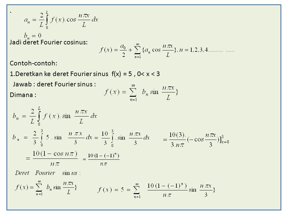 Detail Contoh Soal Deret Fourier Nomer 4