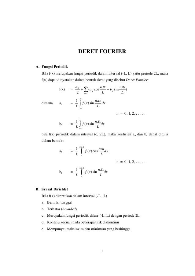 Detail Contoh Soal Deret Fourier Nomer 5