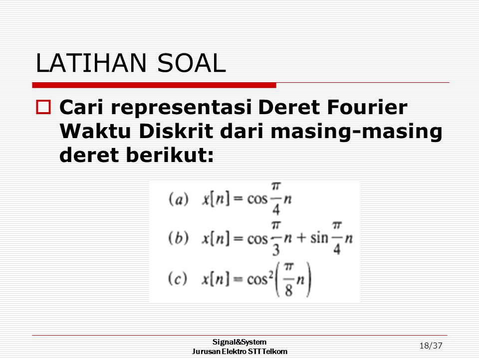 Detail Contoh Soal Deret Fourier Nomer 41